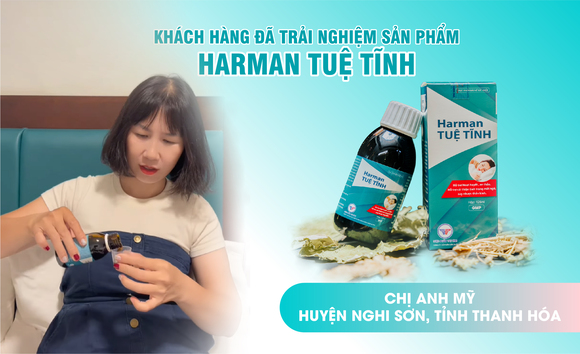 Tình trạng mất ngủ của chị Anh Mỹ sau khi sử dụng Harman Tuệ Tĩnh